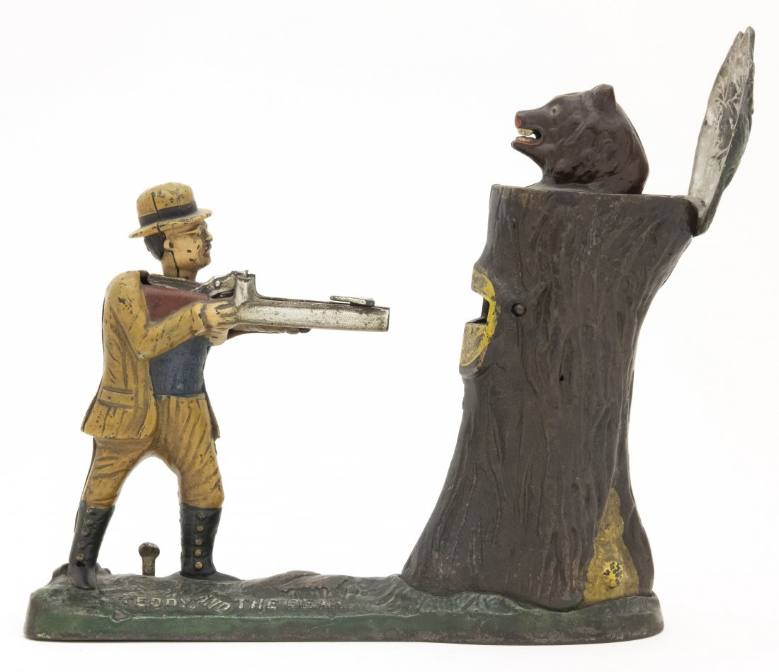 Teddy and the Bear Iron Bank (1 of 2)