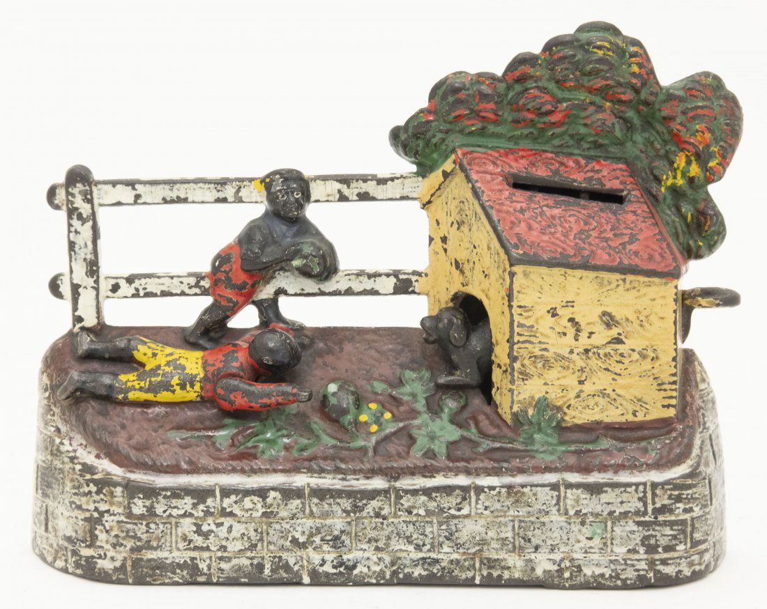 Boys Stealing Watermelon Iron Bank (1 of 2)