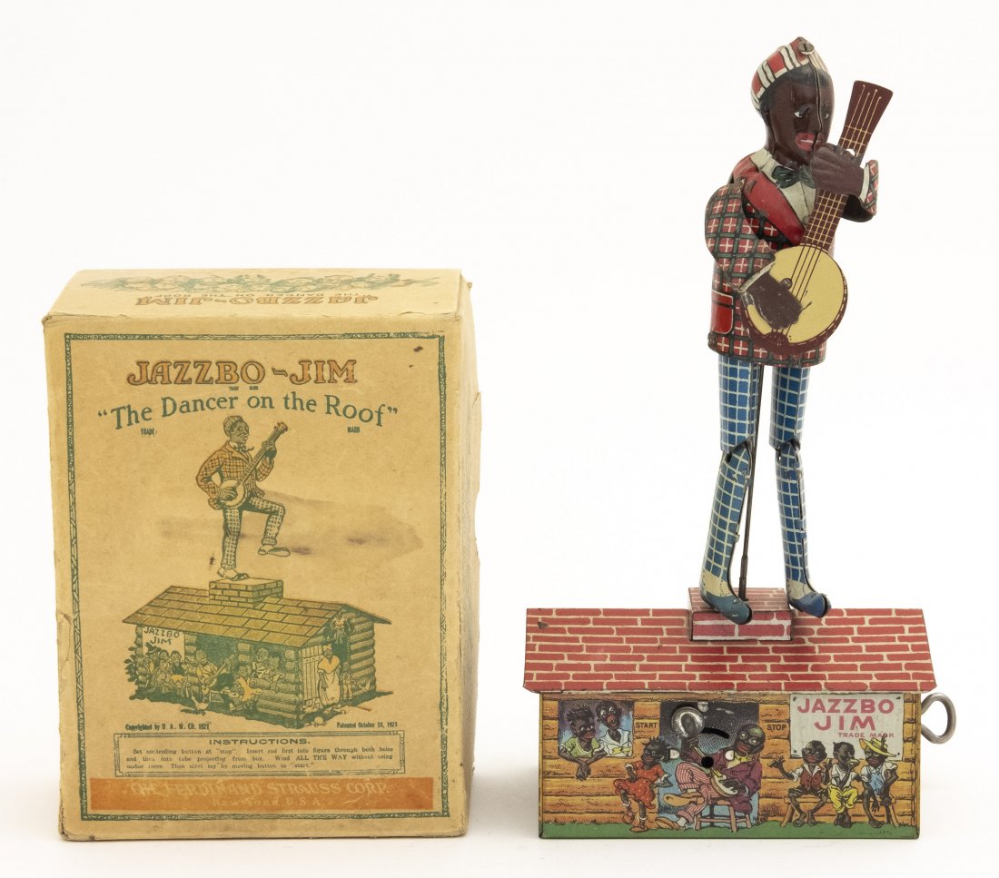 Jazzbo Jim with Original Box Windup Toy (1 of 3)