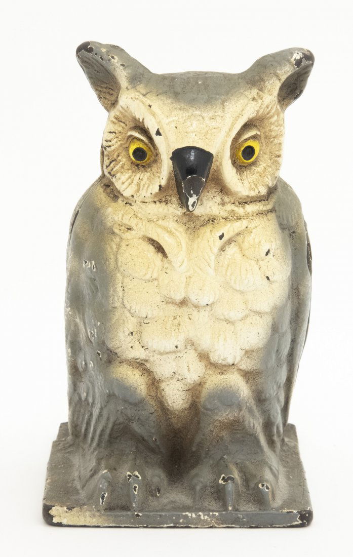 Gray Owl Iron Still Bank (1 of 2)