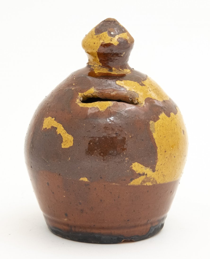 Acorn Shaped Redware Bank (1 of 2)