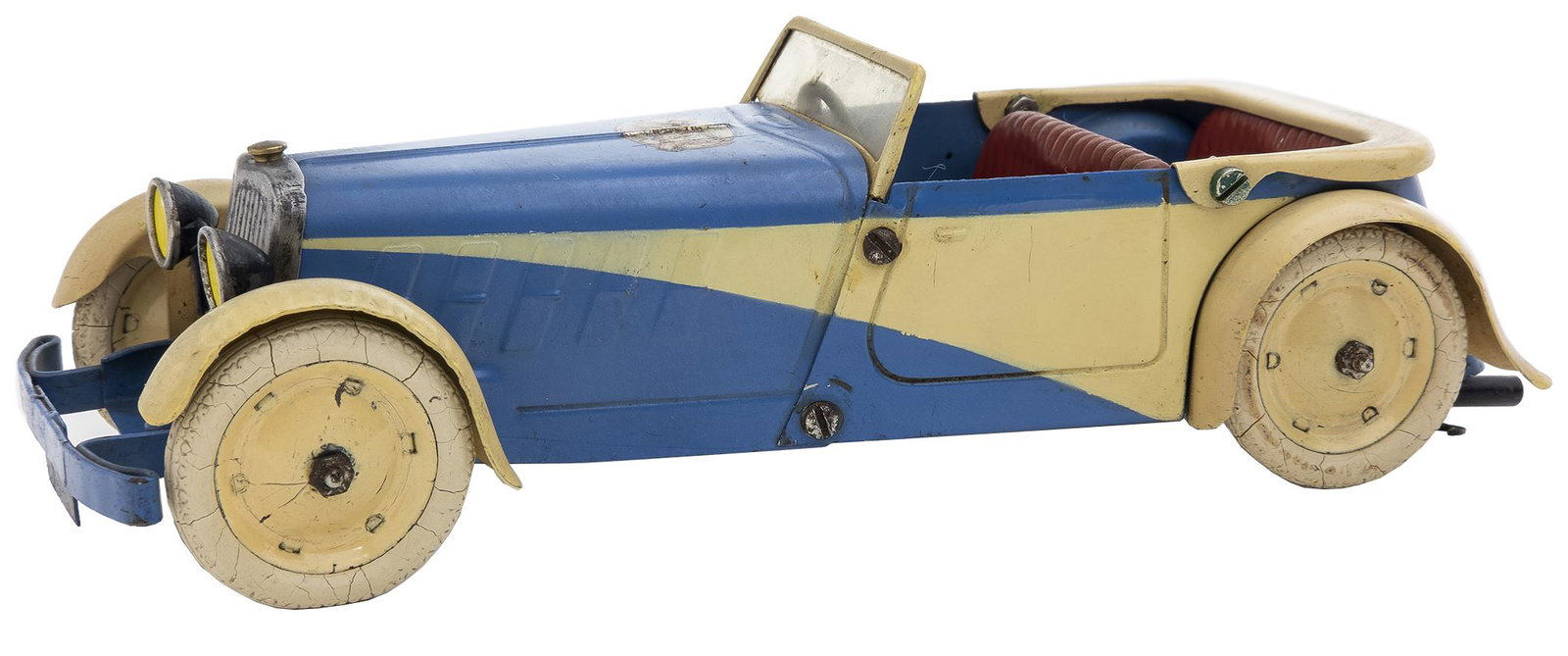 Meccano Open Roadster: English, Circa 1935, 8.5" L