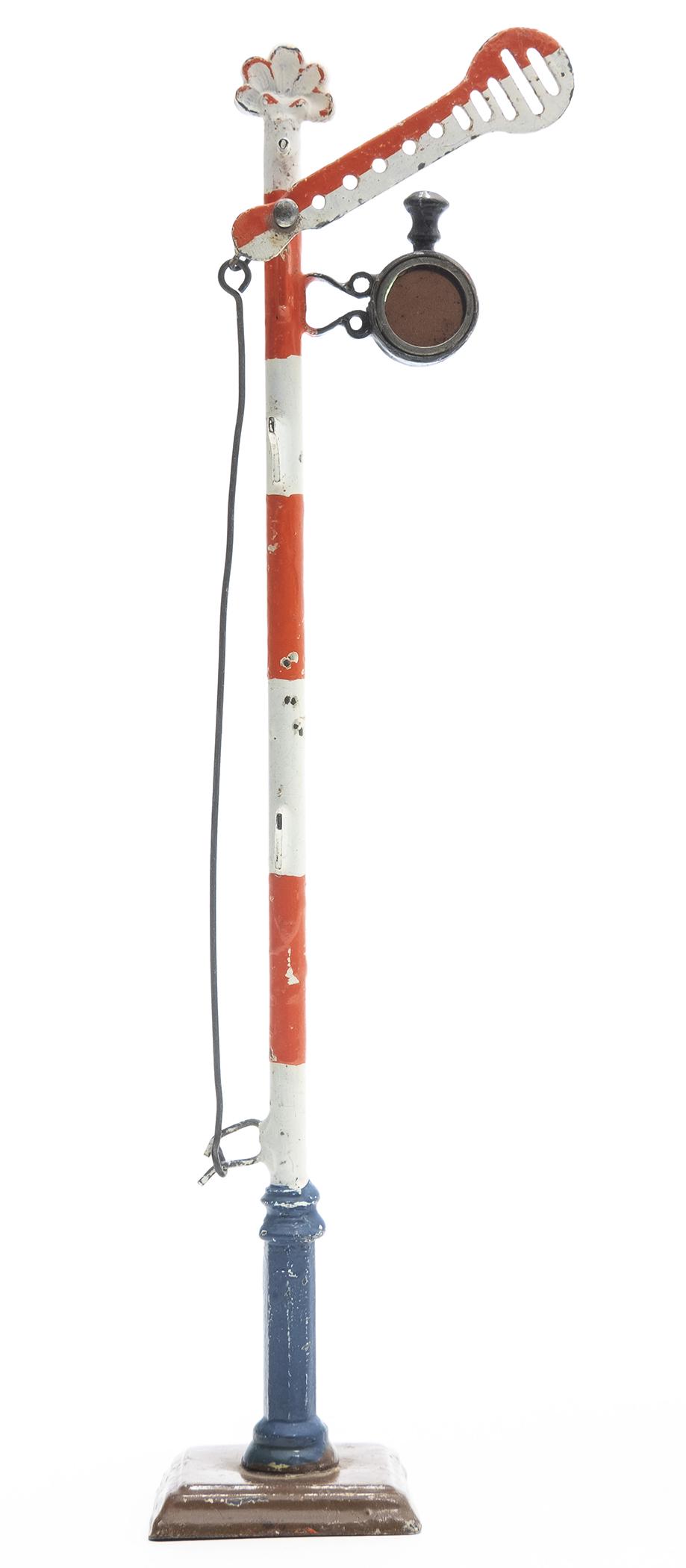 Gebruder Marklin Railway Semaphone: German, 1902, 9.5" T