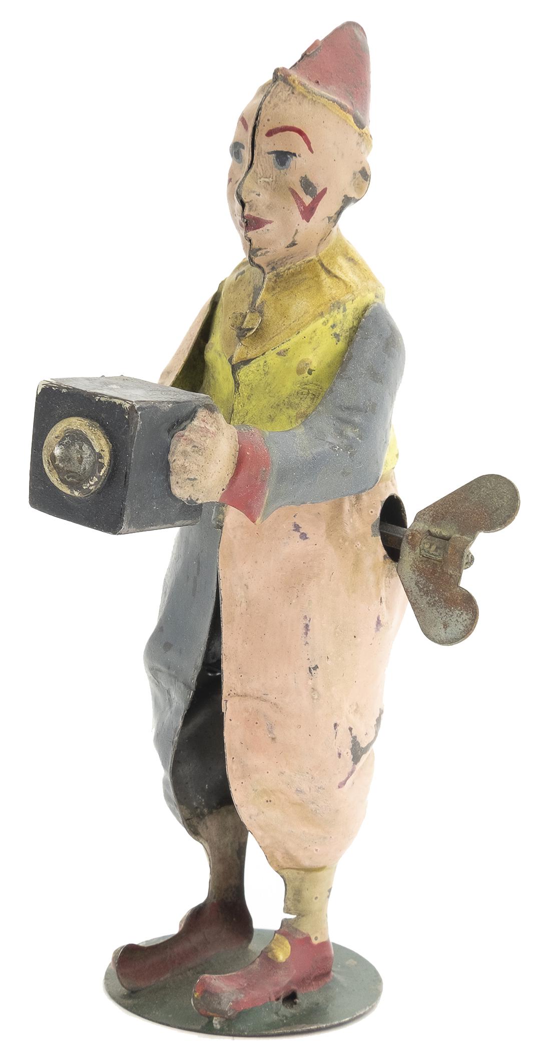 Gunthermann Clown with Camera: German, Circa 1910, 5.75" T
