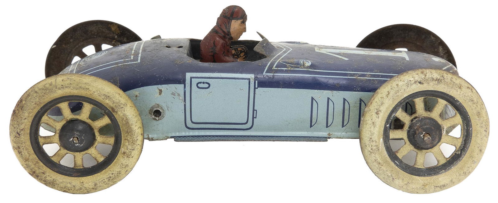 Gunthermann Race Car: German, 1920s, 7" L