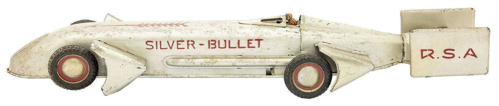 Rico "Flecha De Plata" Race Car: Spanish, 1930's, 22.25" L
