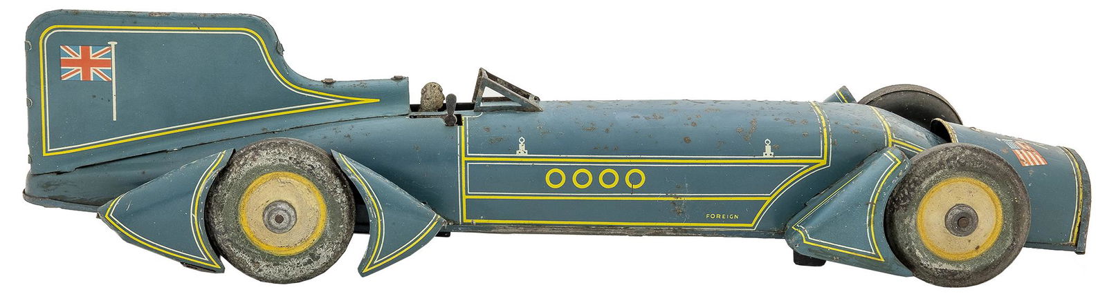 Gunthermann "Blue Bird" Race Car: German, 1930s, 20.5" L