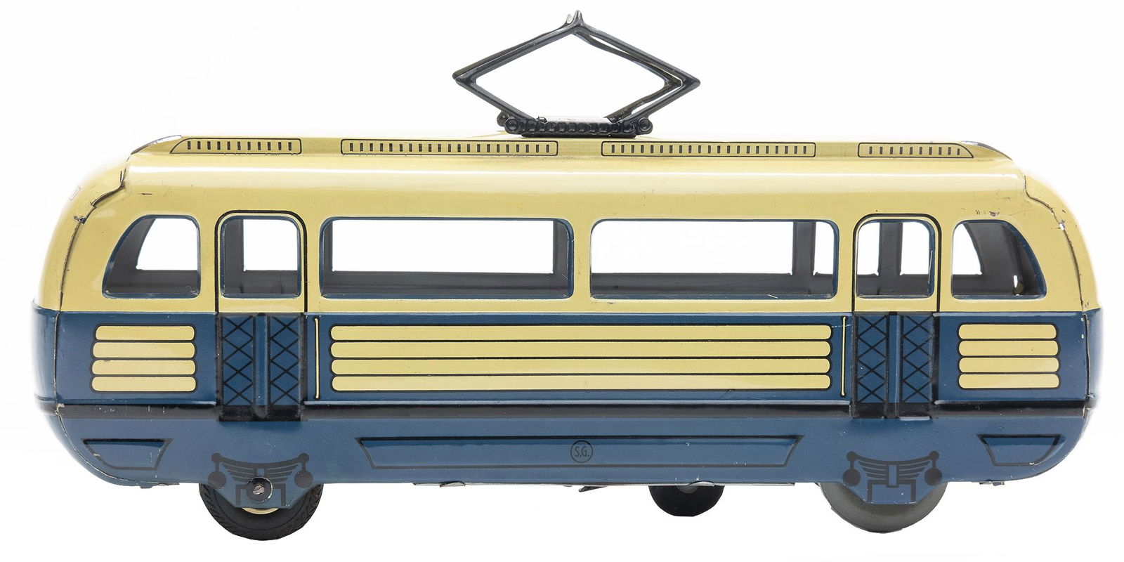 Gunthermann Tram: German, 1950's, 12" L