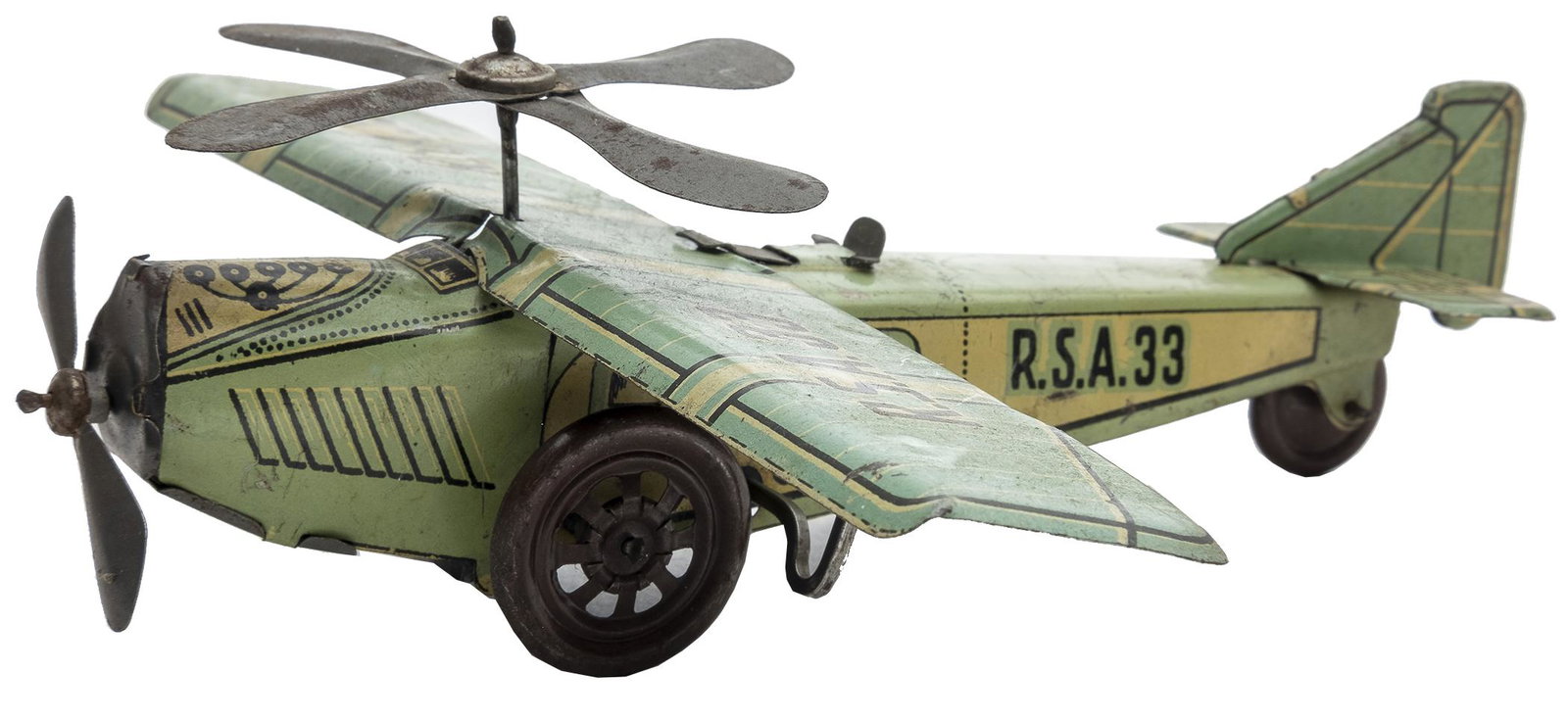 Rico Gyroplane: Spanish, 1928, 8" L x 9" Wingspan We have not seen this gyroplane before.