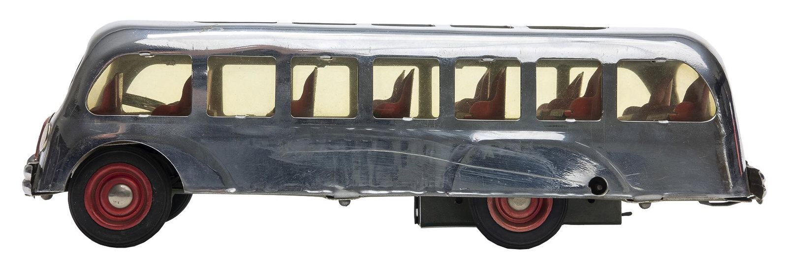 Marchisini Panoramic Bus: Italian, 1950's, 13" L