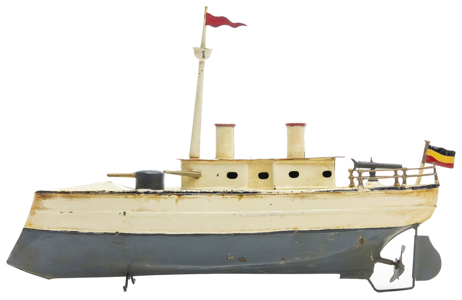 Carette Gun Boat: German, 1915, 10.25" L This classic boat has been substantially restored.