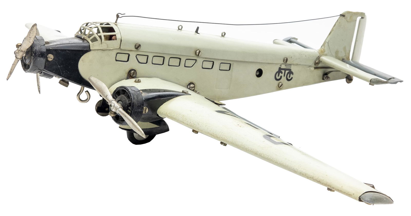 Marklin Airplane: German, 1930's, 14.75" x 22.25" Wingspan