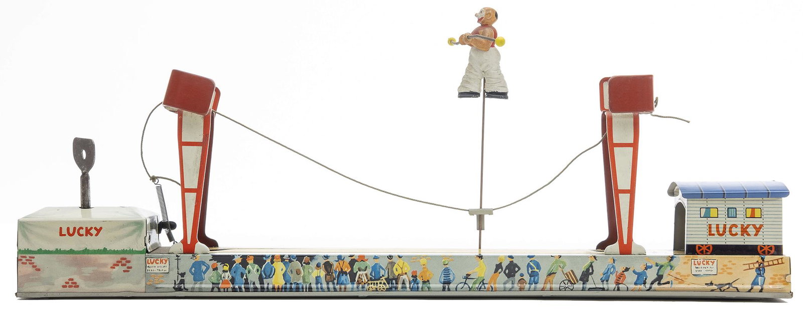 Arnold "Lucky Acrobat Toy": German, 1950's, 14.75" L