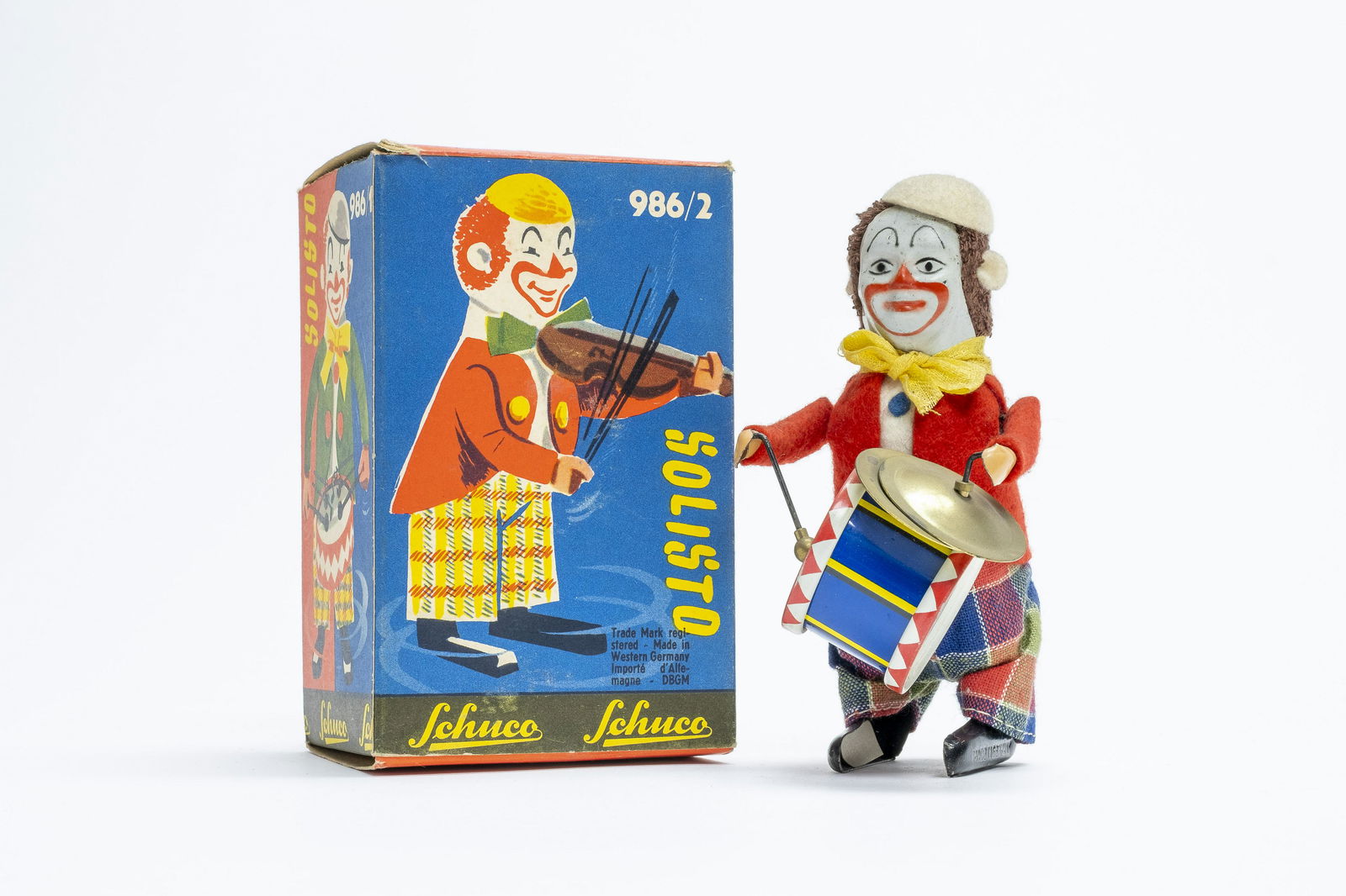 Schuco & Co. Clown Drummer with Box (1 of 1)