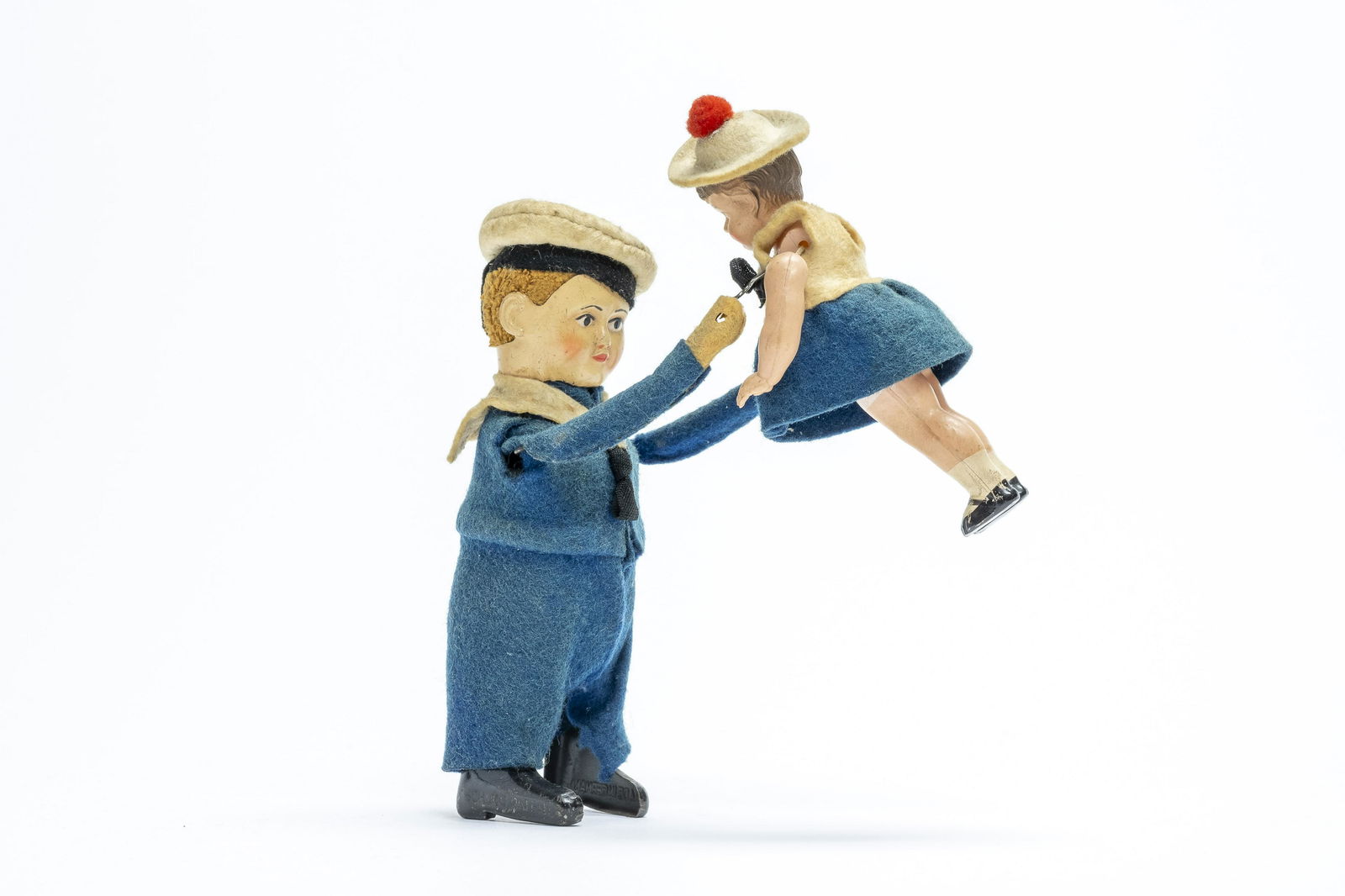 Schuco & Co. Sailor Holding Girl: German, Circa 1930 Very rare