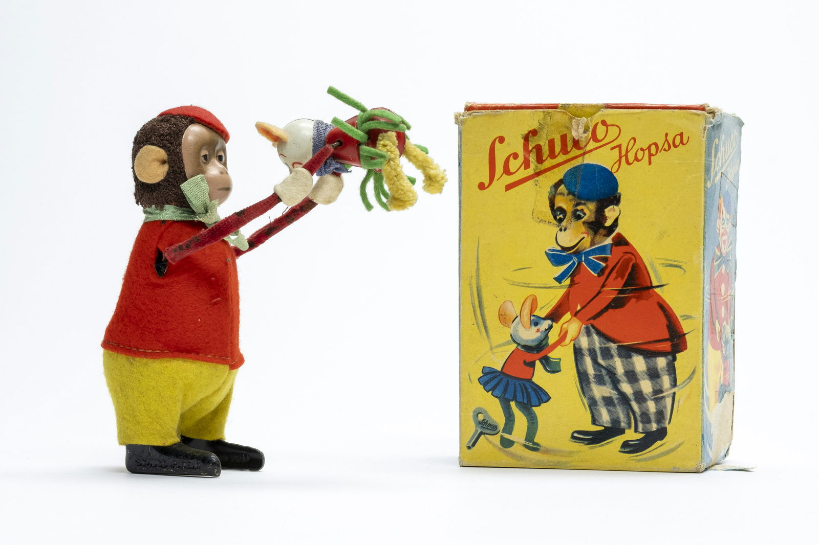 Schuco & Co. Monkey Holding Mouse with Box (1 of 1)