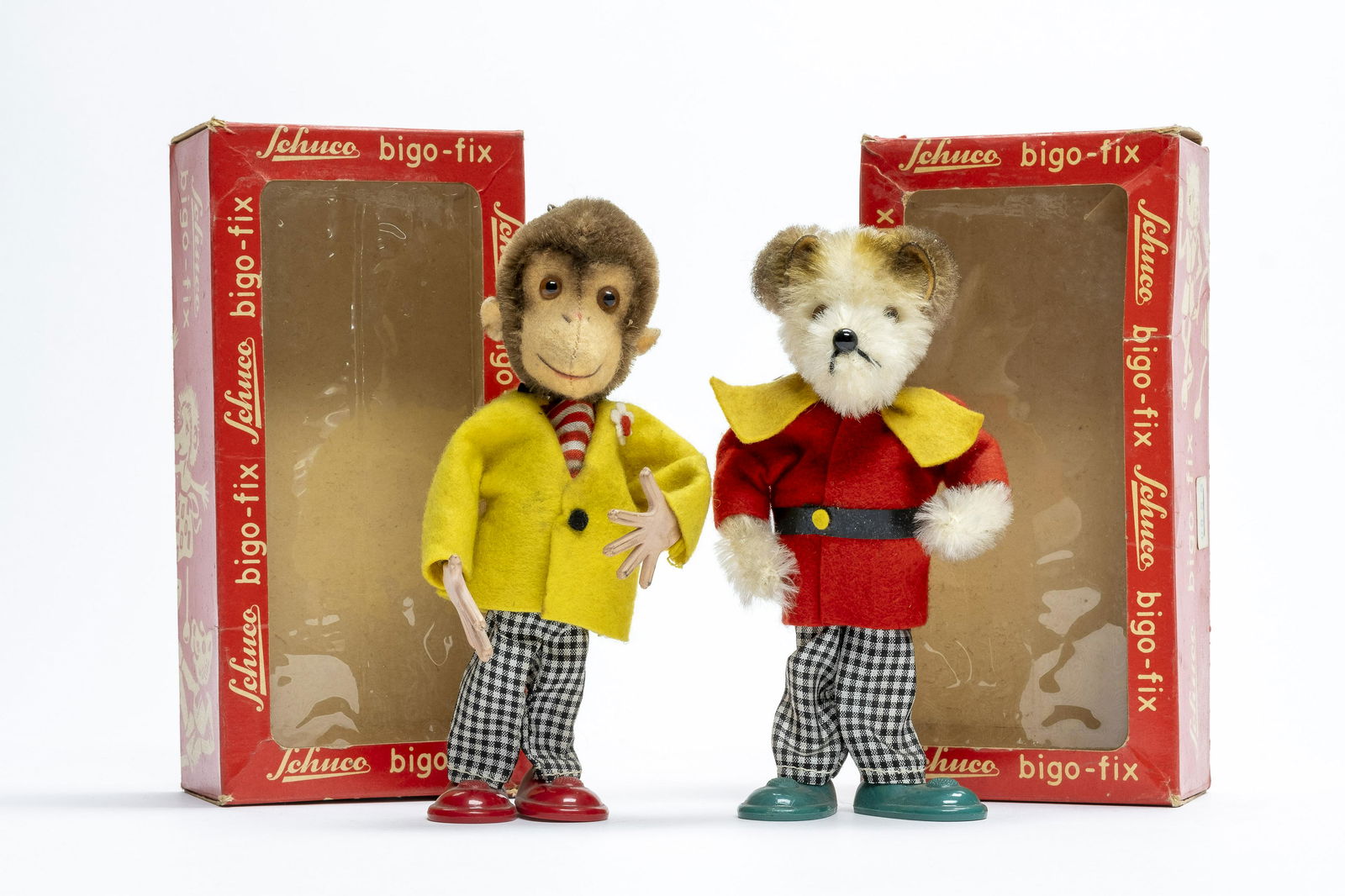 Schuco & Co. Bigo-Fix-Figures 7500/4 & /: German, Circa 1957