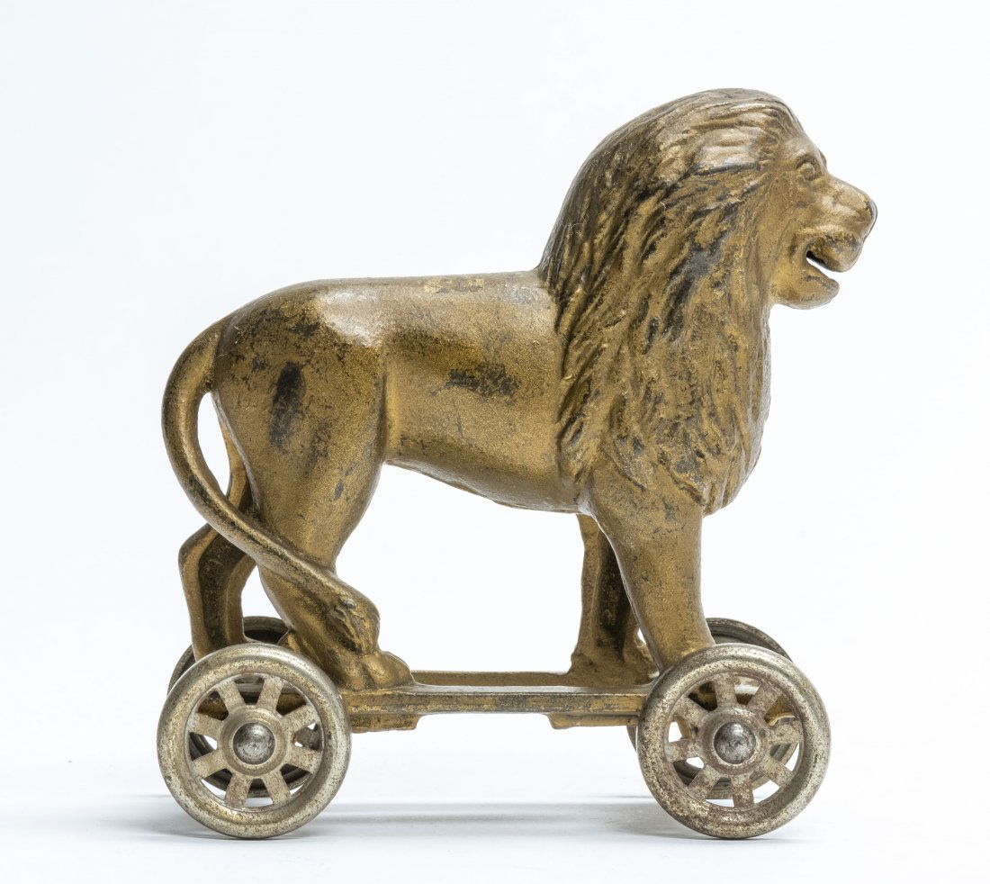 Lion on Wheels Iron Bank (1 of 2)