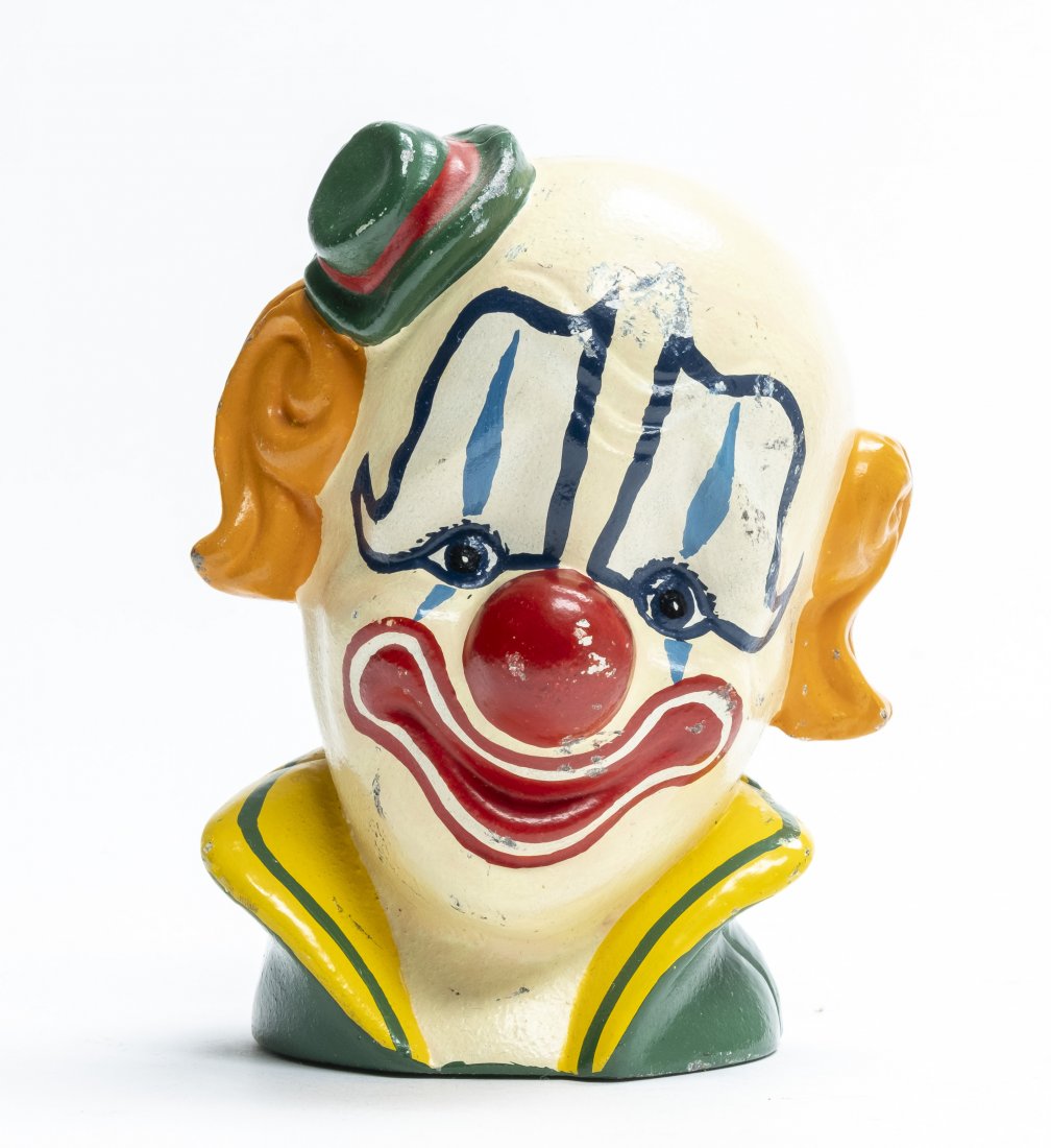 George Knerr Clown Bust Iron Bank (1 of 2)