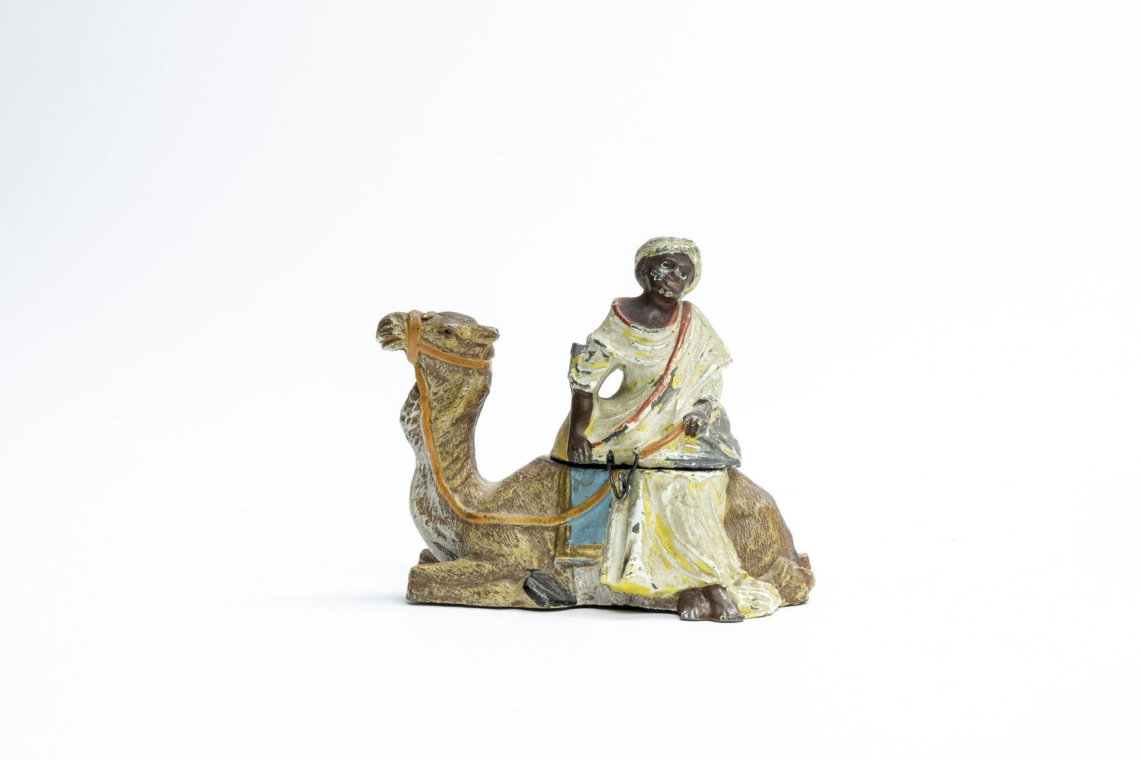 Spelter Arabic Man on Kneeling Camel (1 of 1)