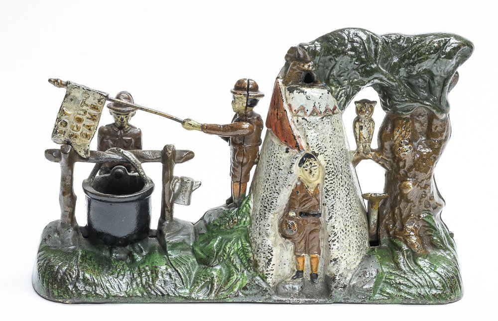 Boy Scout Iron Mechanical Bank (1 of 4)