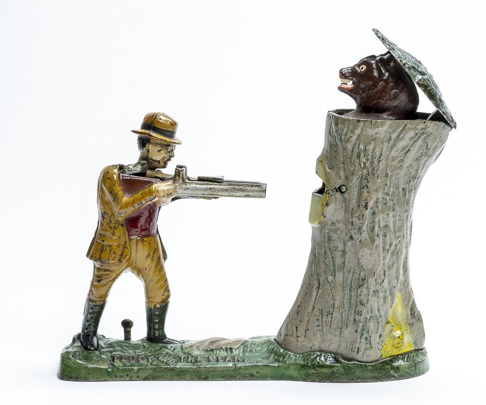 Teddy and the Bear Iron Bank (1 of 4)