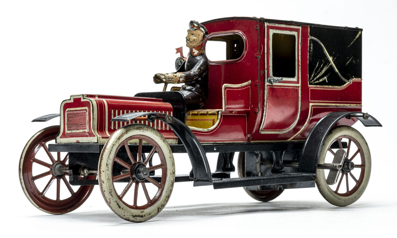 Carette Taxi Limousine Wind Up Tin (1 of 5)