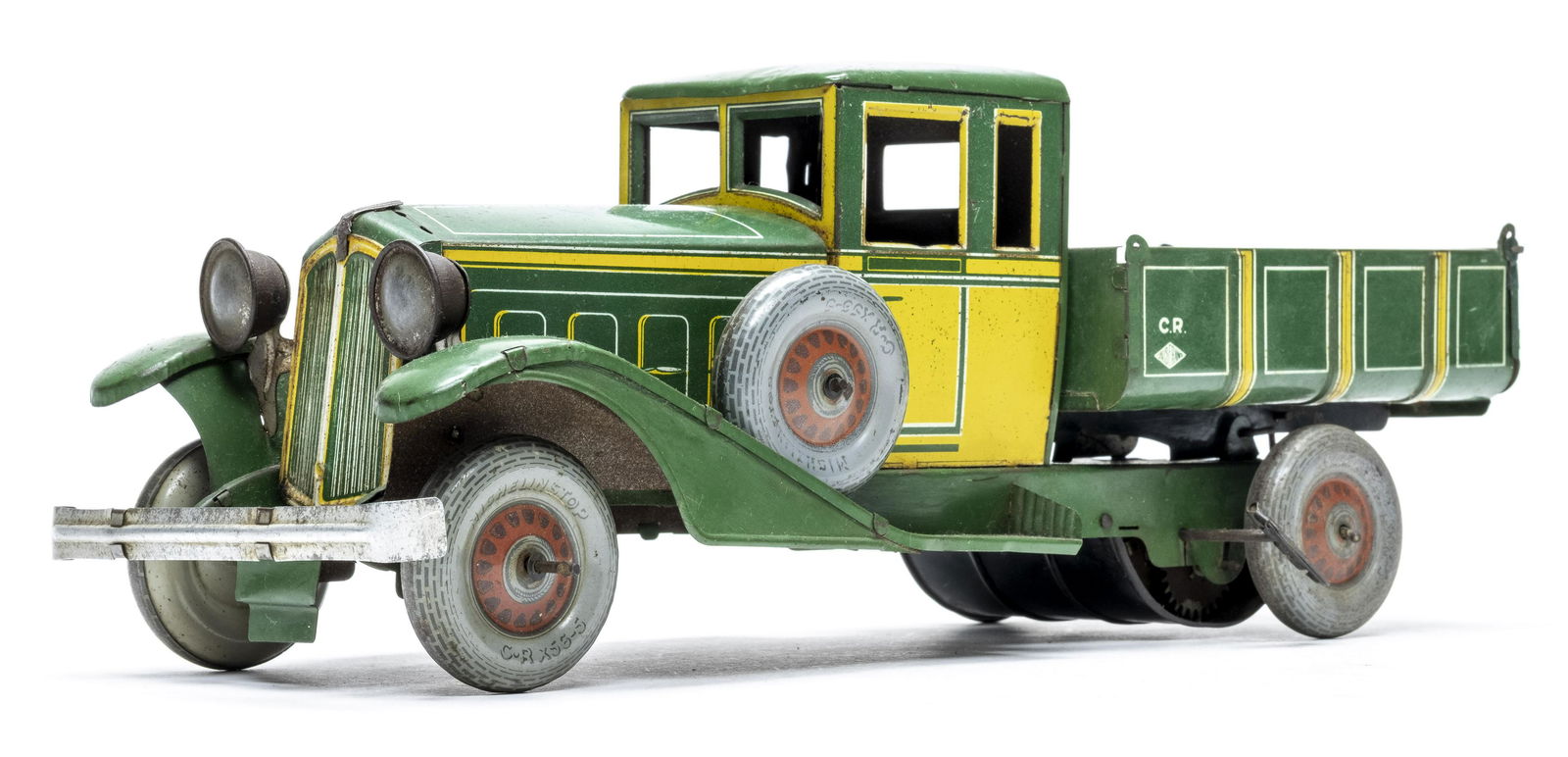 Charles Rossignol Dump Truck Wind Up Tin (1 of 4)