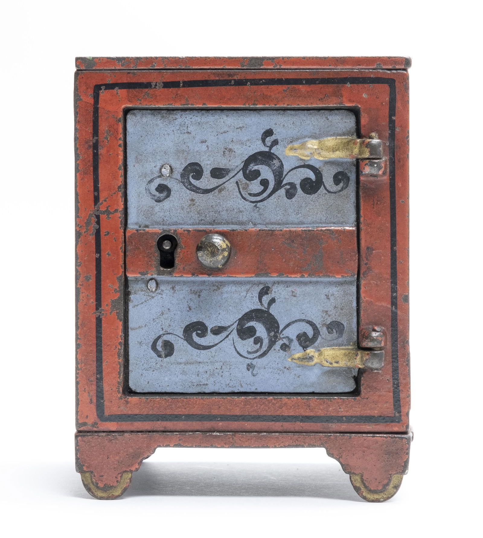 Stenciled Door Safe - Large w/ Center Knob Iron (1 of 4)