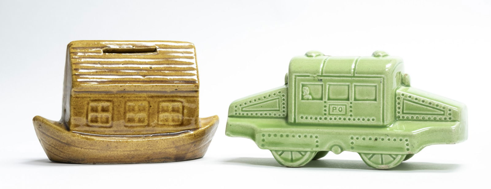 Noah's Ark / Train Engine: Austrian - 1920's - 4.5" / 5.5" L Excellent Plus