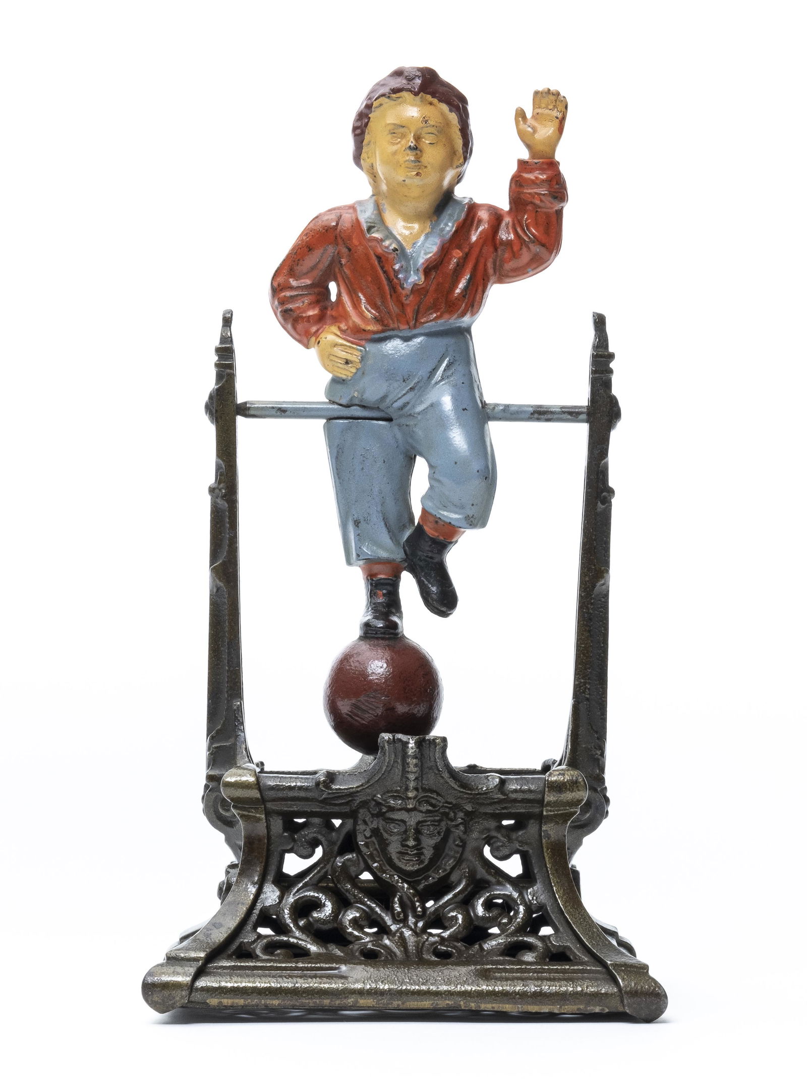 Boy on Trapeze Iron Mechanical Bank (1 of 4)