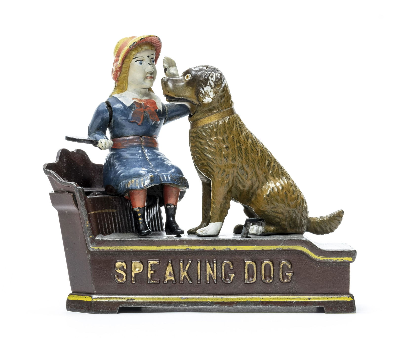 Speaking Dog - Blue Dress Iron Mechanical Bank (1 of 4)