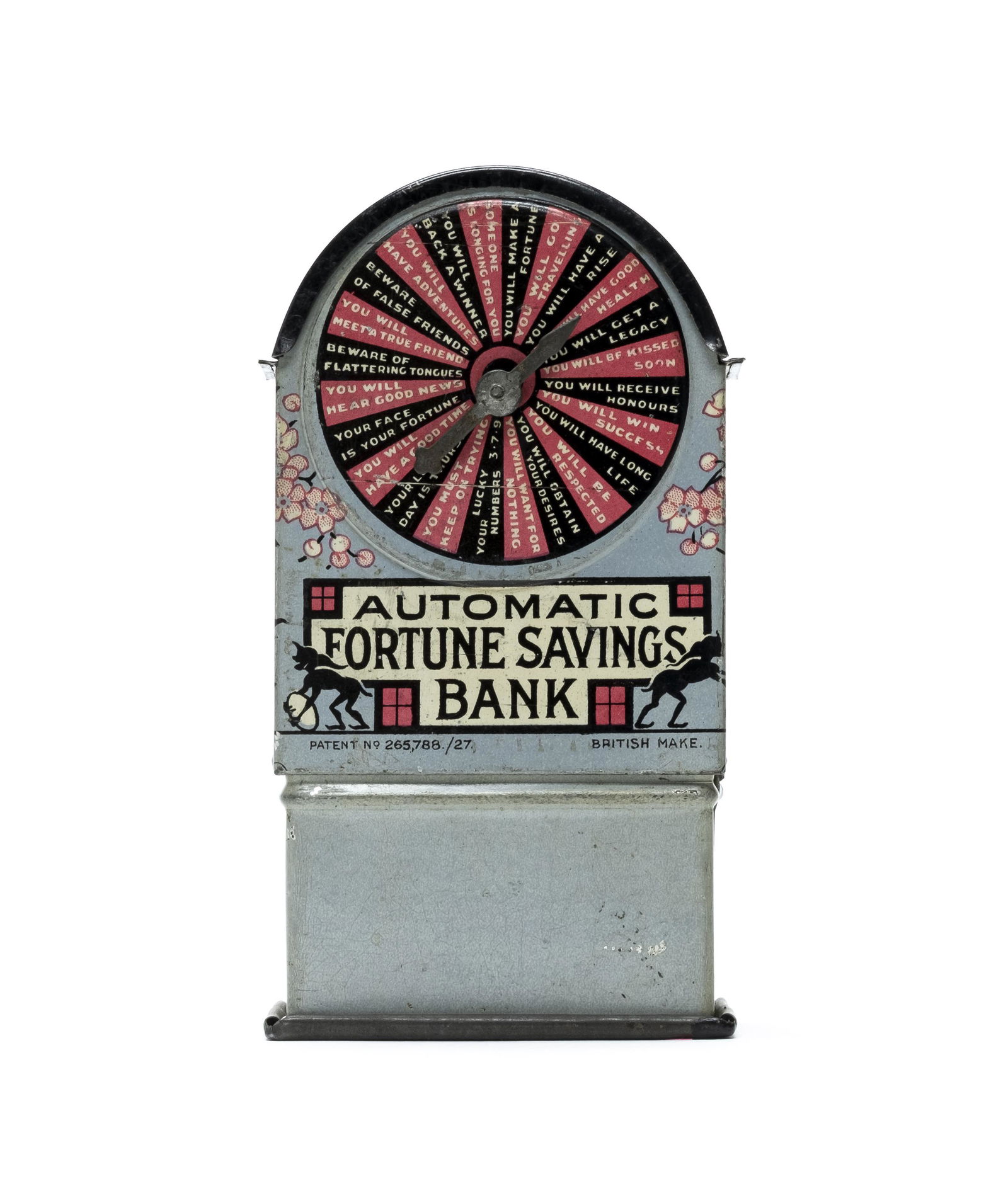 Automatic Fortune Savings Tin Mechanical Bank (1 of 4)