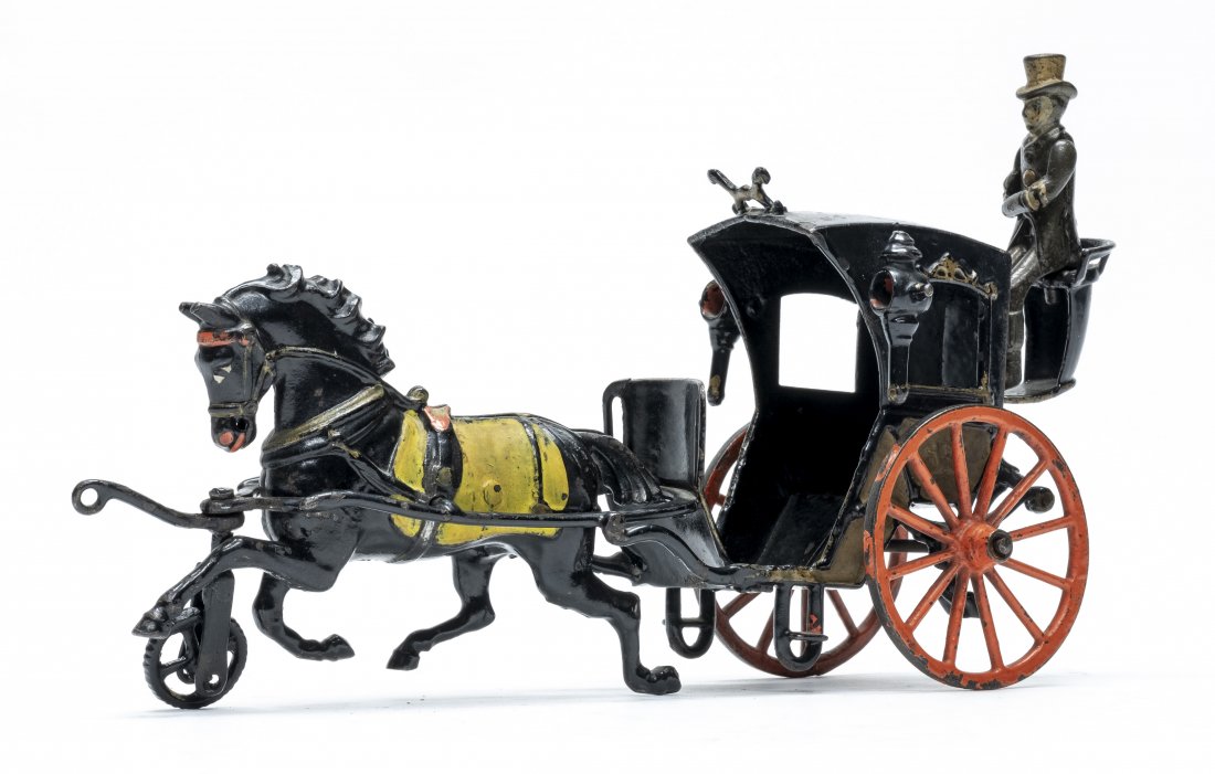 Welker & Crosby Hansom Cab Iron Toy (1 of 3)