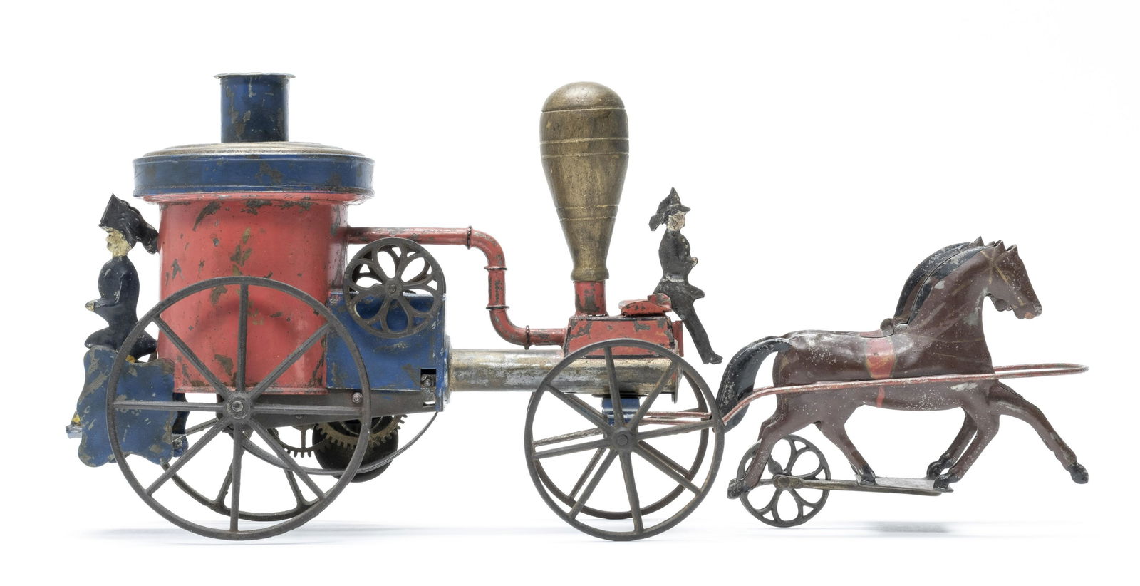 Clockwork Pumper - Altoph Bergmann American Tin Toy (1 of 2)