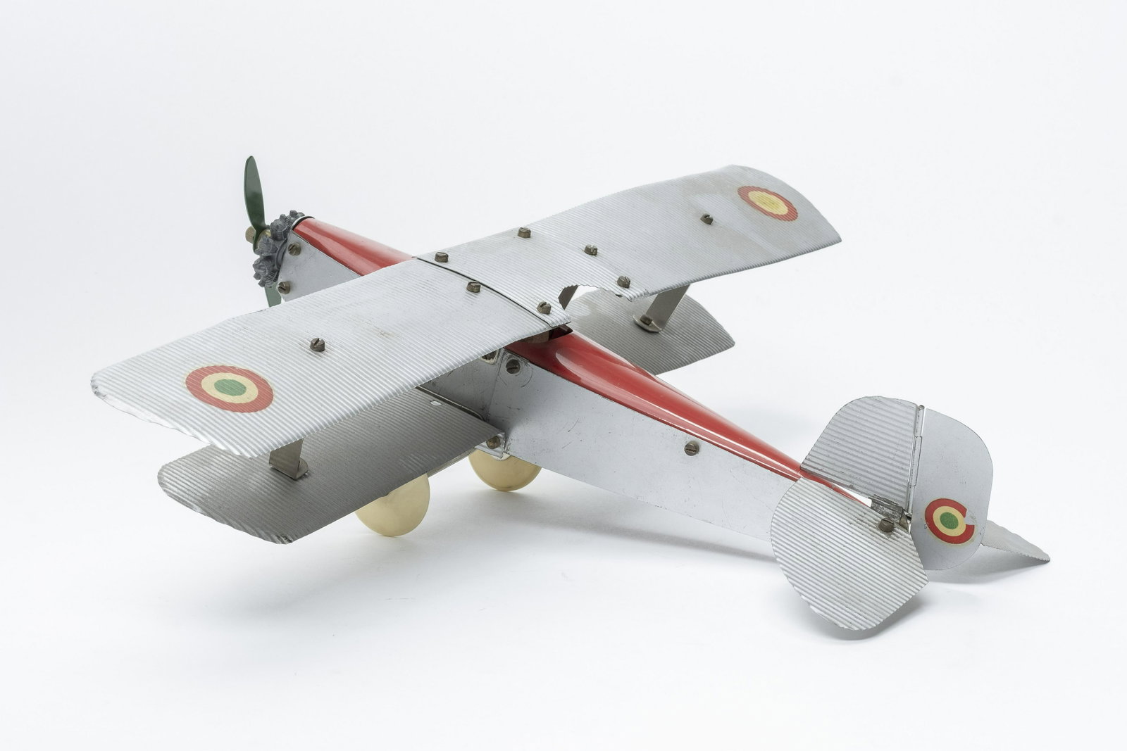 Bral Monoplane: Licensed by Meccano Italian - 1930's - 15" L x 18" Wingspan Very Fine Condition