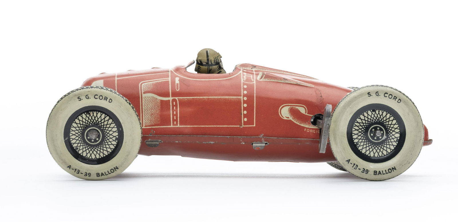 Gunthermann Racing Car: German - 1930's - 6.25" L Very Fine Condition.