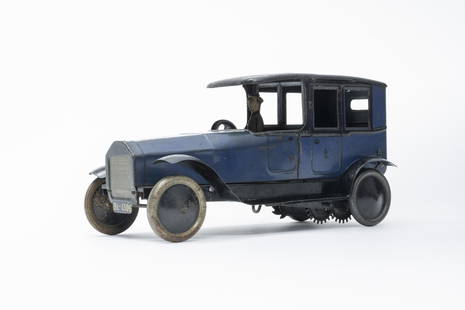 Burnett Ltd. Sedan: English - 1920's - 8" L Mechanism works sluggishly. Roof with wear. Fine Overall (Roof Good)