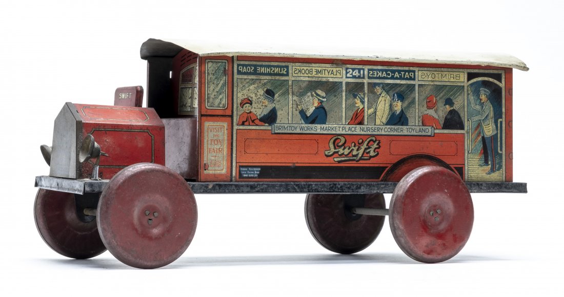 Brimtoy "Swift" Bus - Biscuit Tin (1 of 6)