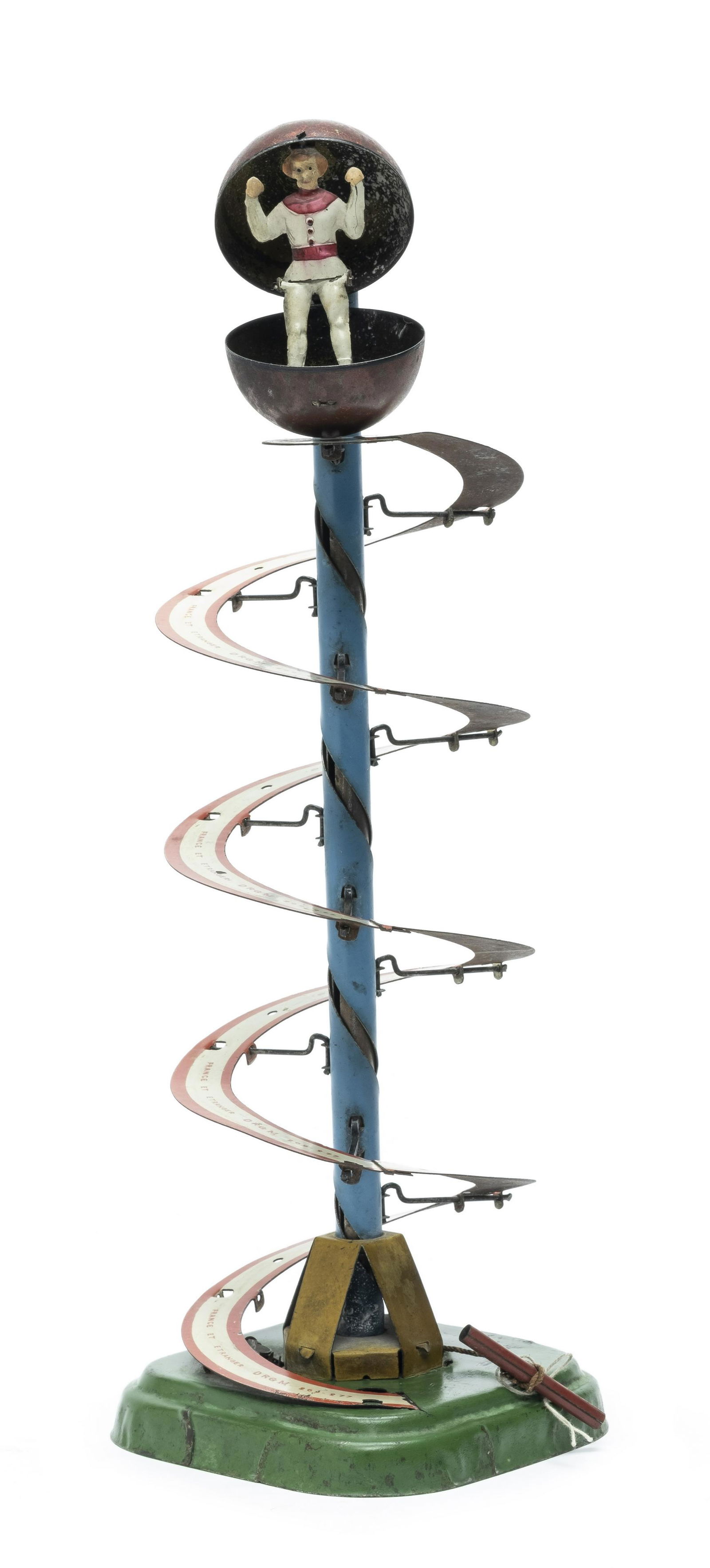 Ferdinand Martin "The Mystery Ball": Equilibrist Circus Act in which a Man Defies the Laws of Gravity Made by Fernand Martin France - Circa 1910's Excellent Plus Condition