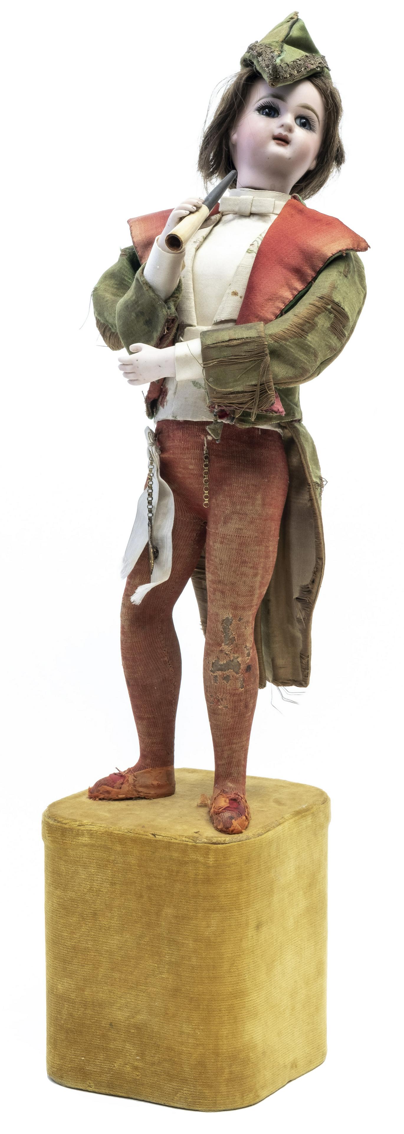 Leopold Lambert Smoking Robin Hood Automaton: Made by Leopoldo Lambert French - 1890's - 22 1/2" Tall Very Good Condition Lambert grew up in the south of France. He had been a creative child and was very artistically talented. Initially, he was a