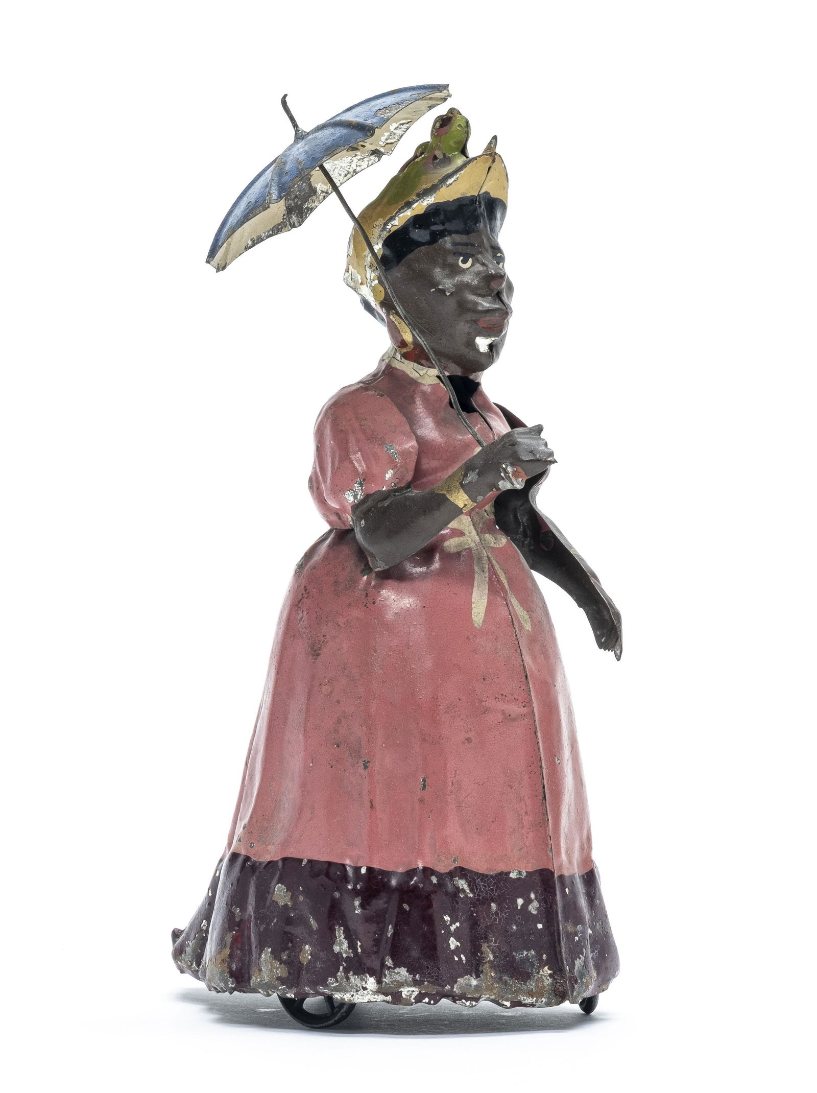 Woman with Parasol: Gunthermann Germany - 1910 - 7.5" Tall Excellent This toy is in excellent and good working condition.