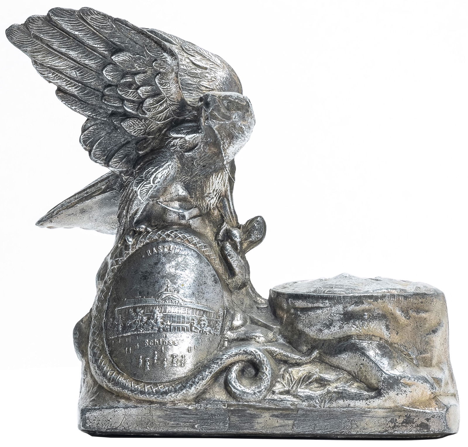 Eagle with Snake in Talons Silvered Lead (1 of 2)