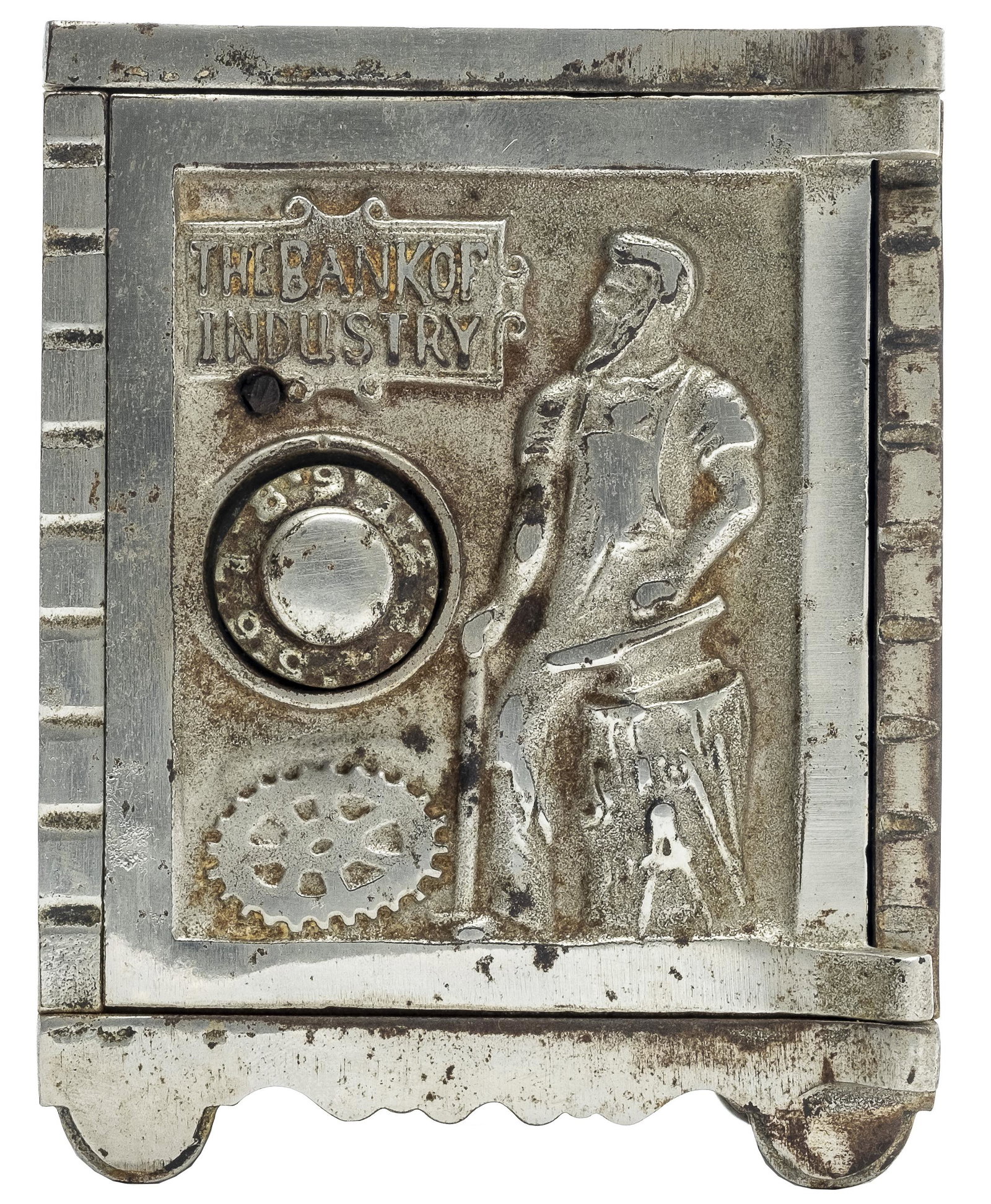 Bank of Industry: Kenton Hardware Kenton, OH - 1902 - 5.37" T Very Good (Minor surface rust)