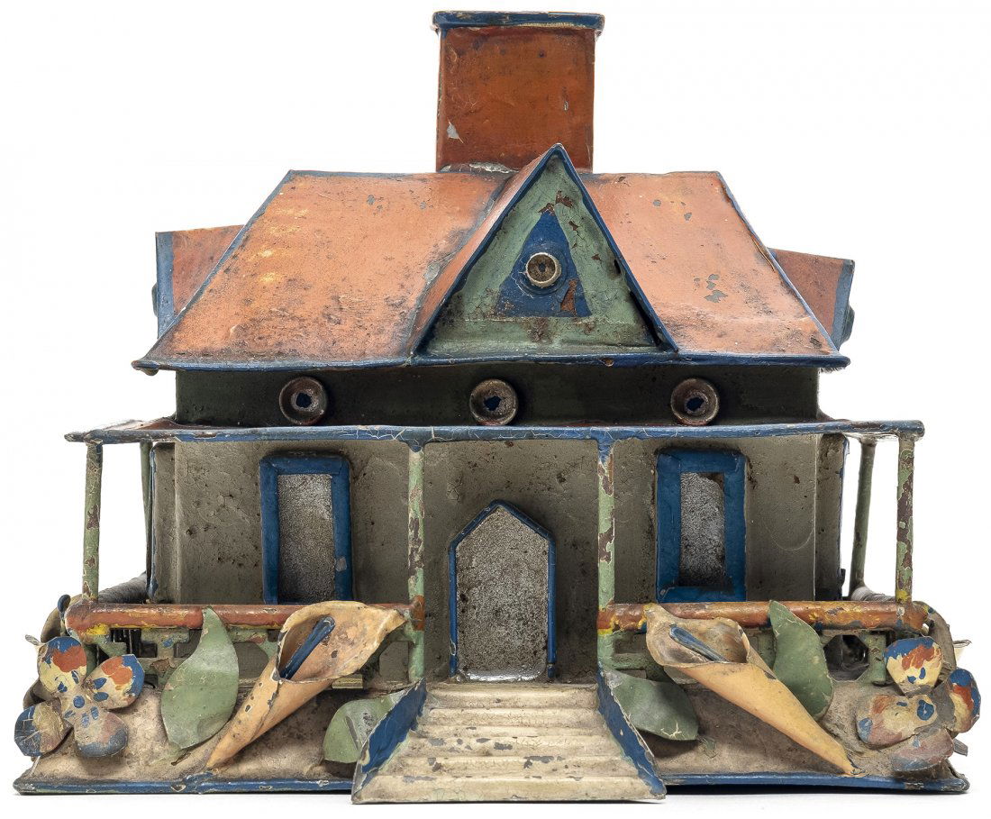 Folk Art Cottage Bank (1 of 5)
