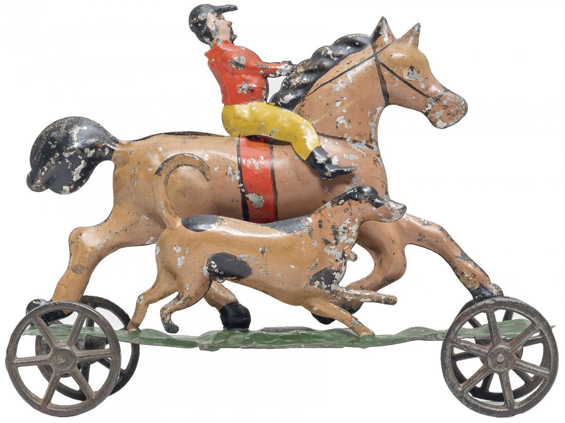 Equestrian and Running Dog Platform Toy (1 of 4)