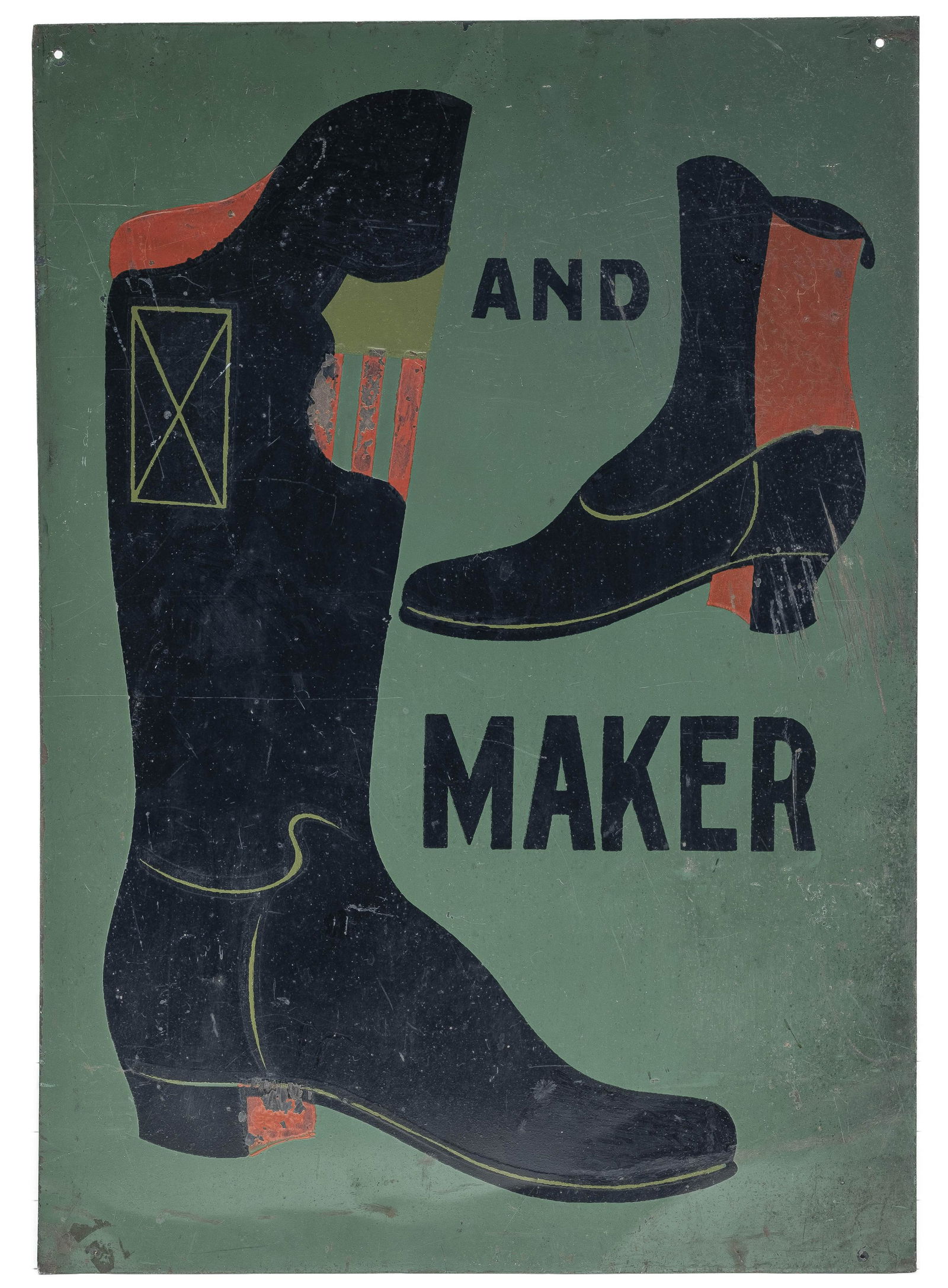 Tin Cobbler's Trade Sign (1 of 1)