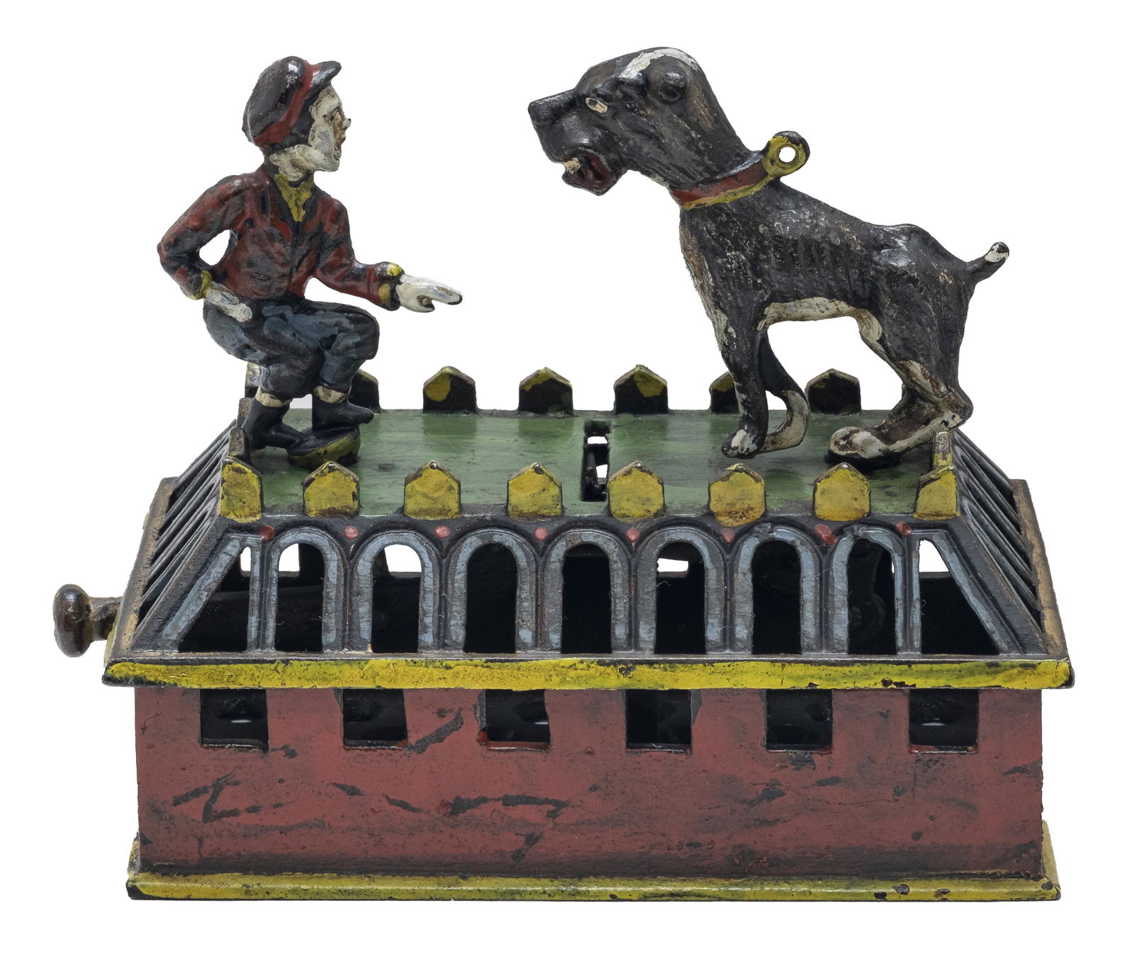 Boy and Bull Dog Bank (1 of 6)