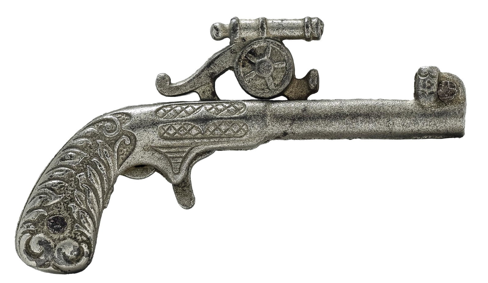 Military Cannon Cap Gun: Made by the J. & E. Stevens Company of Connecticut - 1900's - 5" Long.