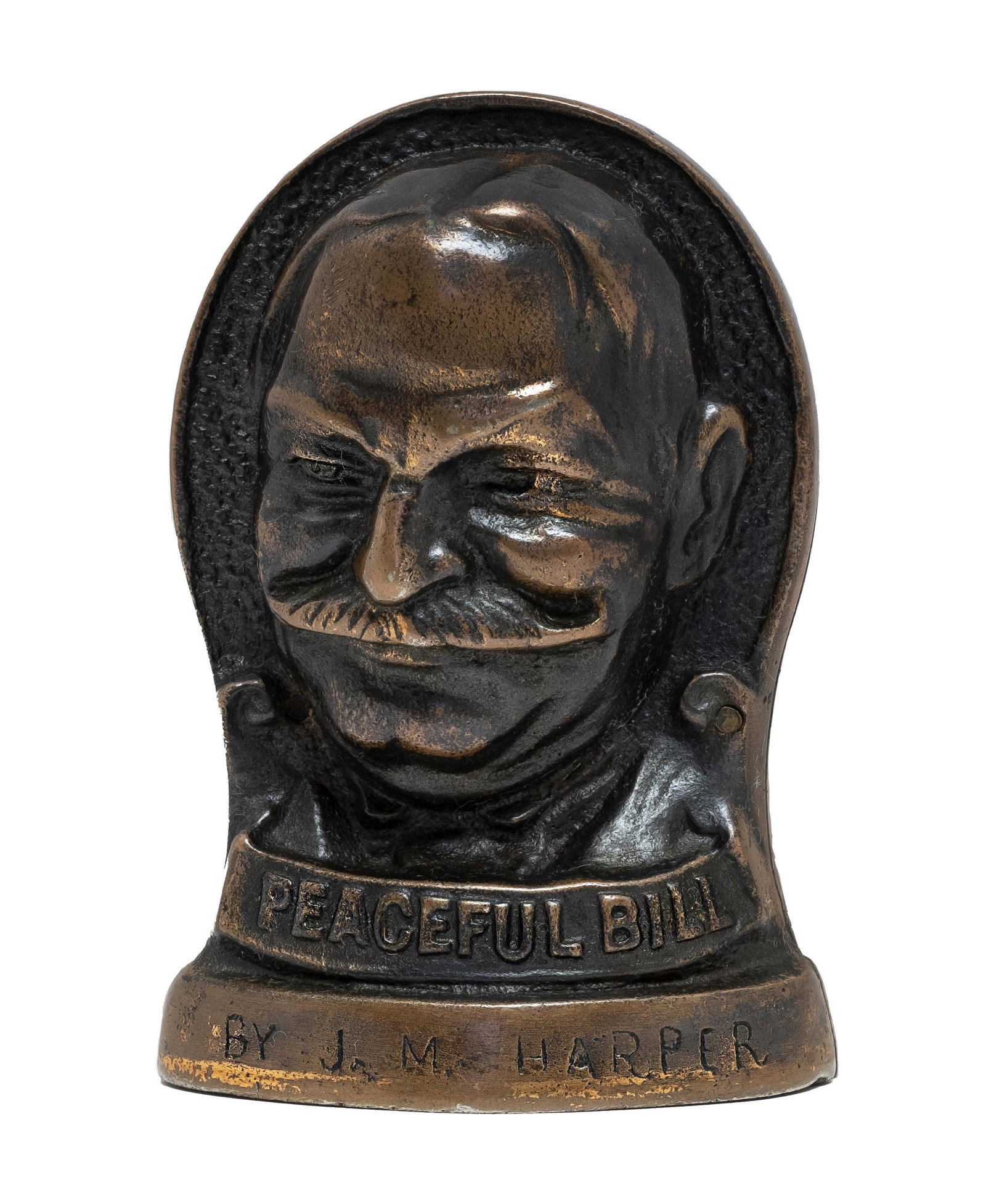 Peaceful Bill And Smiling Jim Iron Bank: By the J. M. Harper Company of Chicago - 1908 - 4" Tall. W. H. Taft and Jim Sherman were the Republican Party's nominees for the 1908 election against William Jennings Bryant. Magnificent Mint Quality